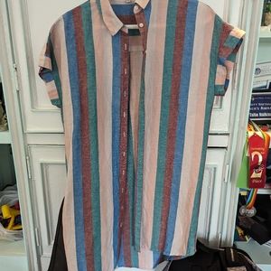 Madewell button down dress multicolor